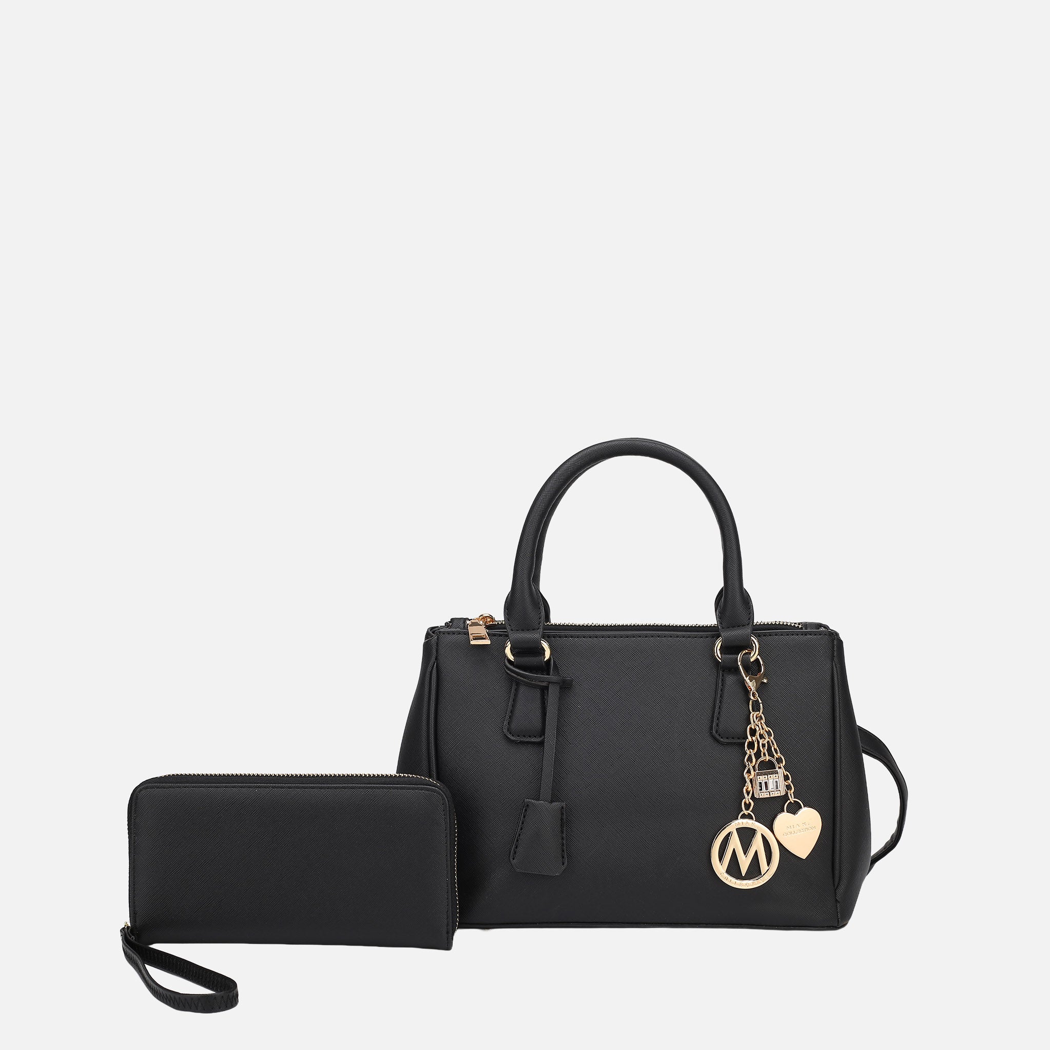 Cassandra Multi Compartment Satchel with Wallet