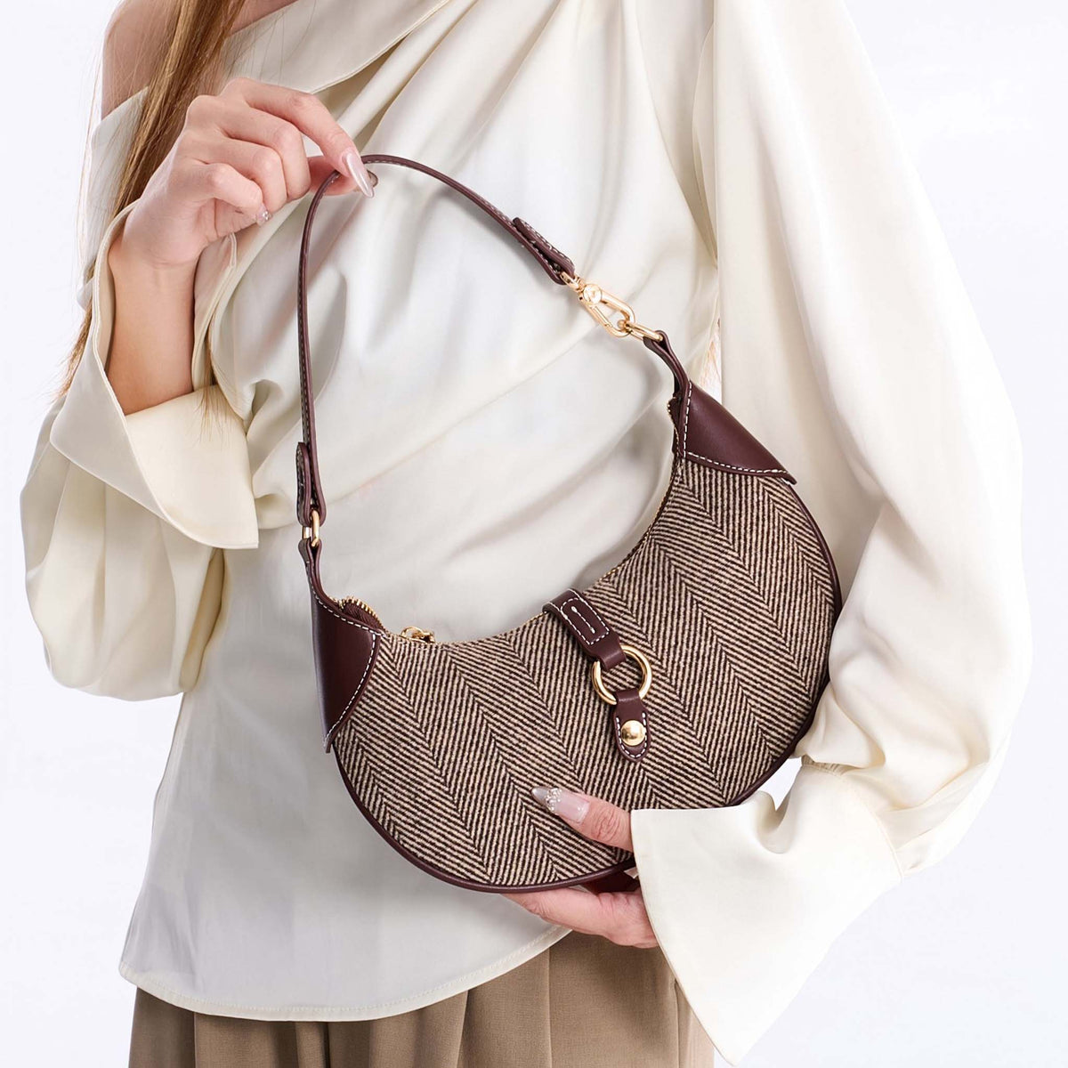 Mire Half Moon Shoulder Bag