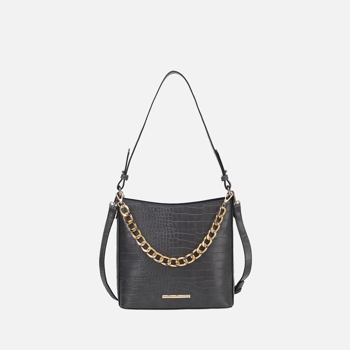Bizzy Embossed Shoulder Bag