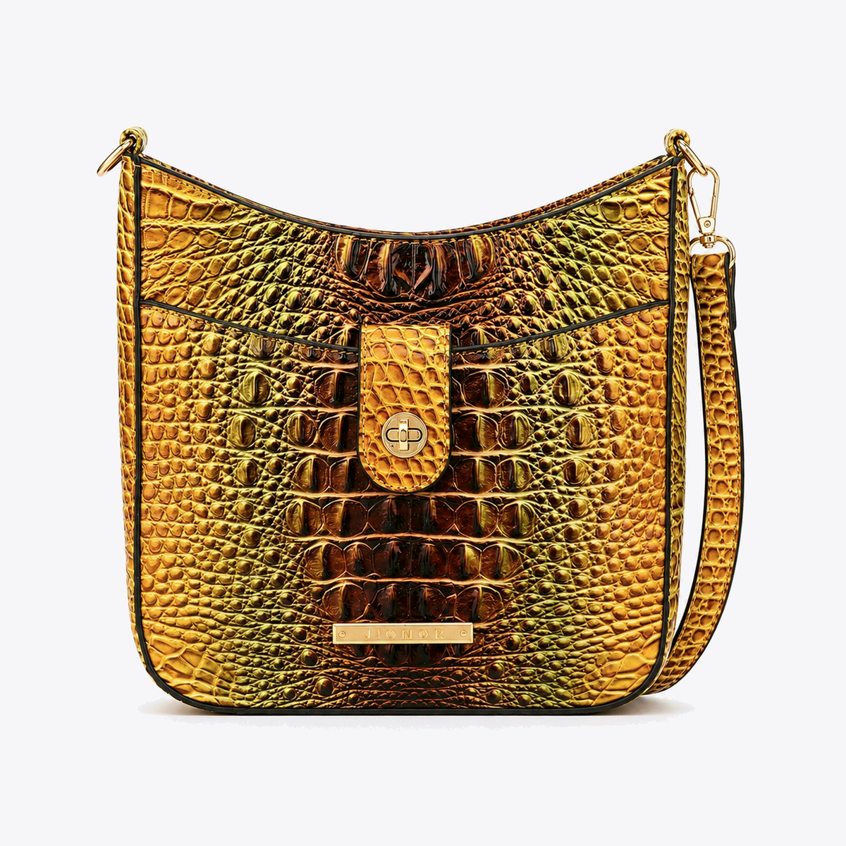 Giovana Gradient Croc Crossbody Bag