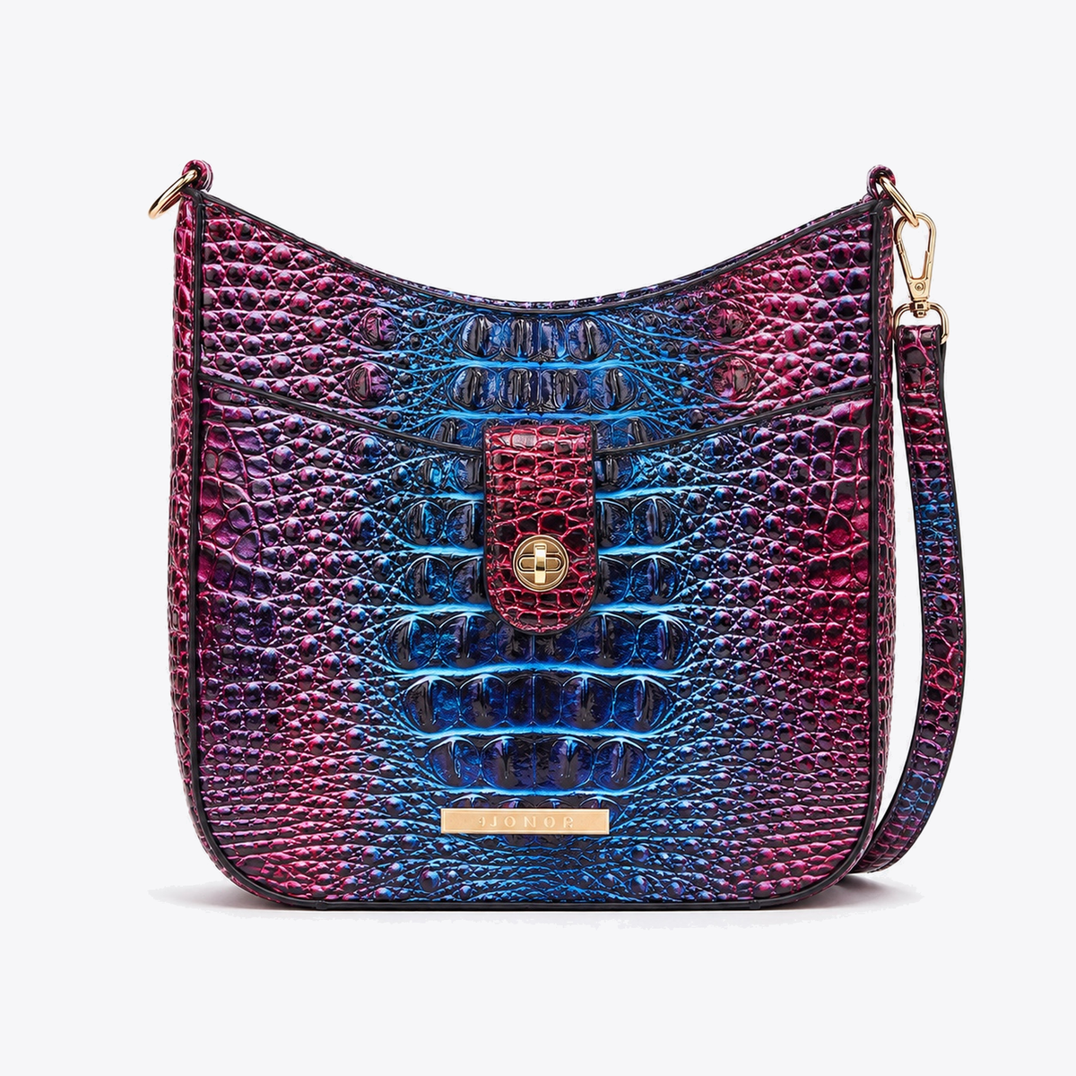 Giovana Gradient Croc Crossbody Bag