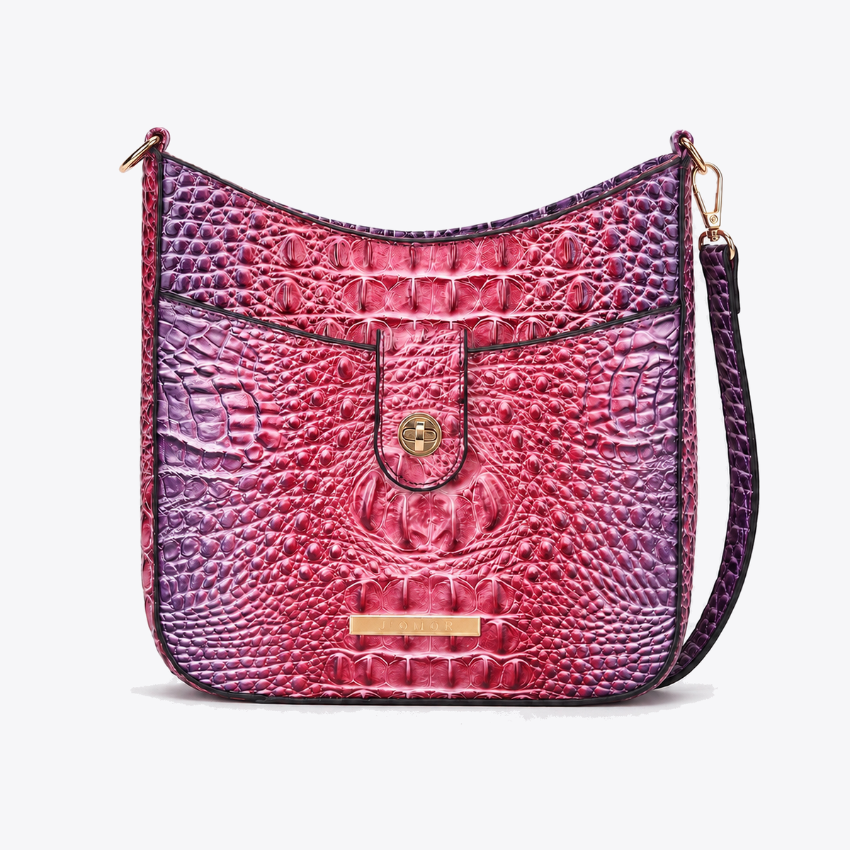 Giovana Gradient Croc Crossbody Bag