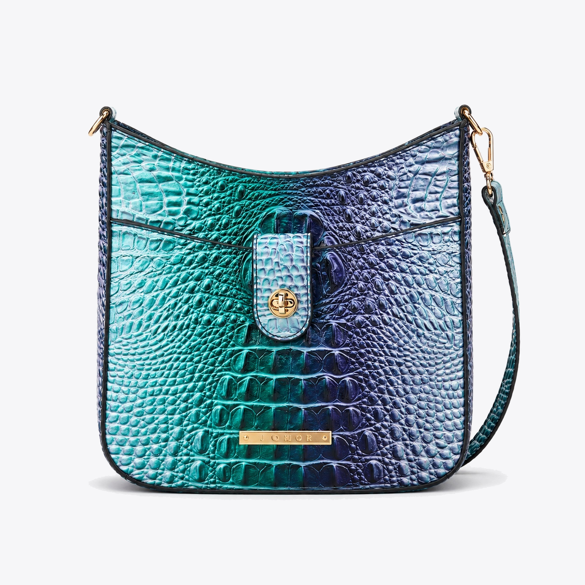 Giovana Gradient Croc Crossbody Bag