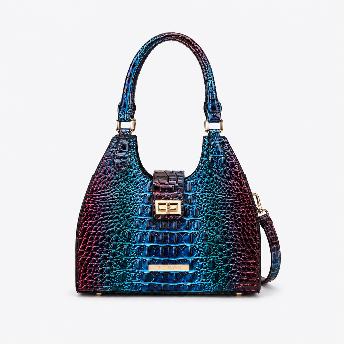 Ava Gradient Croc Tote Bag