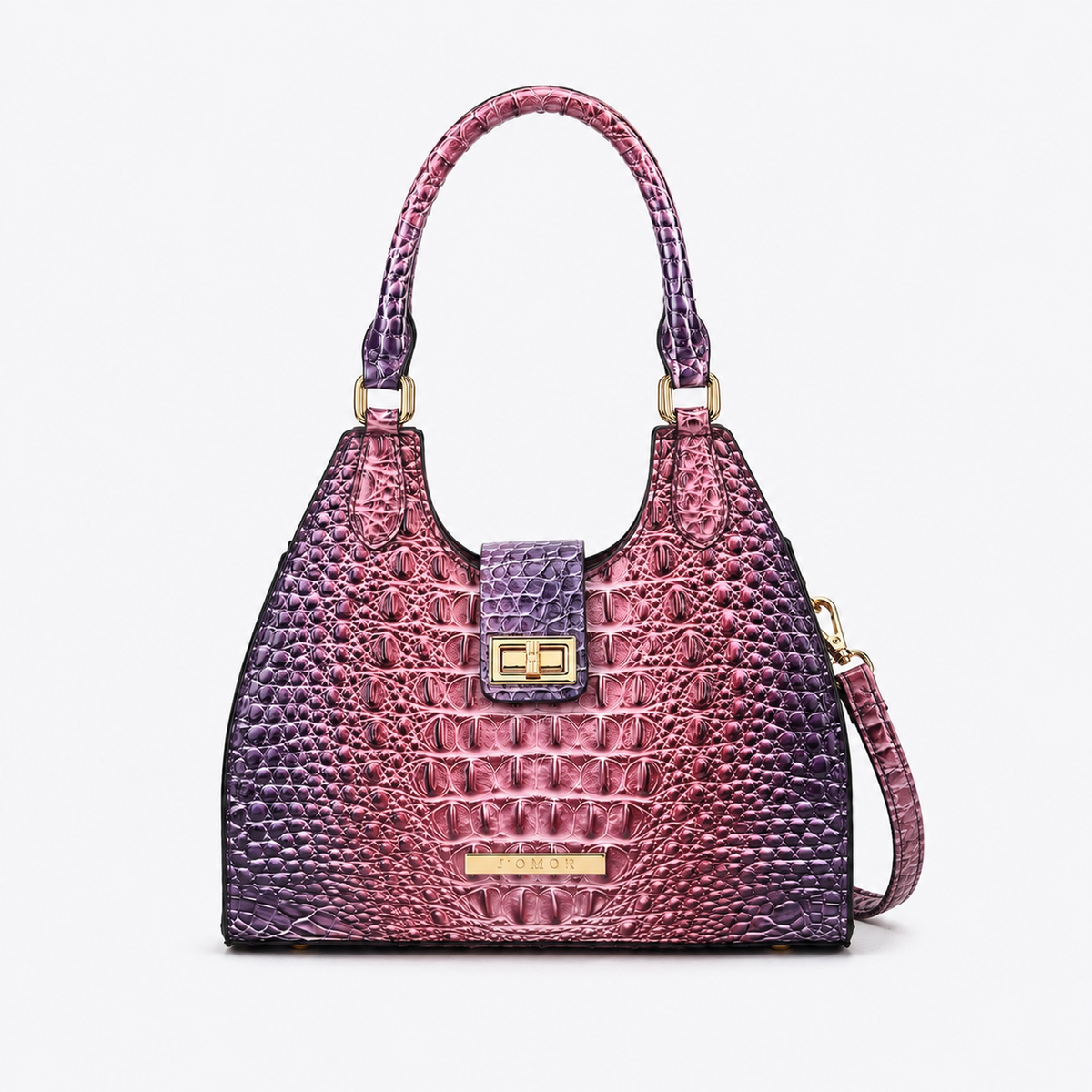 Ava Gradient Croc Tote Bag